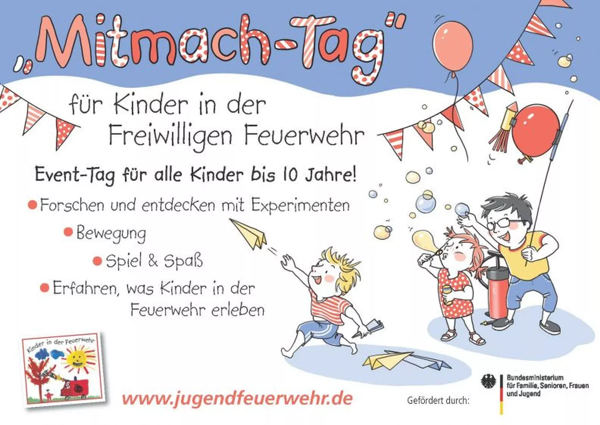 Mitmachtag Kinder in der Feuerwehr